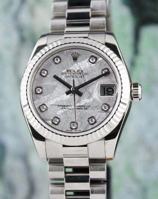 (image for) ROLEX MID SIZE 18K WHITE GOLD OYSTER PERPETUAL DATEJUST - 178279